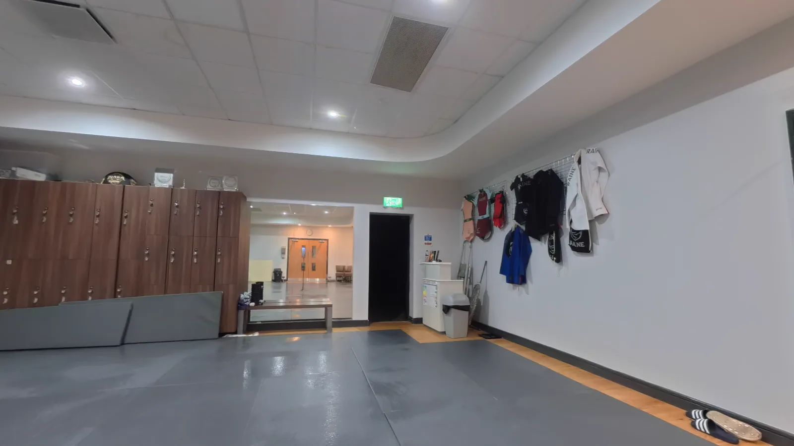 Inside the Ipswich Combat Academy training mat